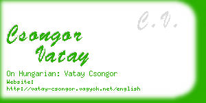 csongor vatay business card